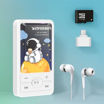 Външен MP3 плейър за студенти, семпъл анимационен спорт, със слот за карта памет, на едро.