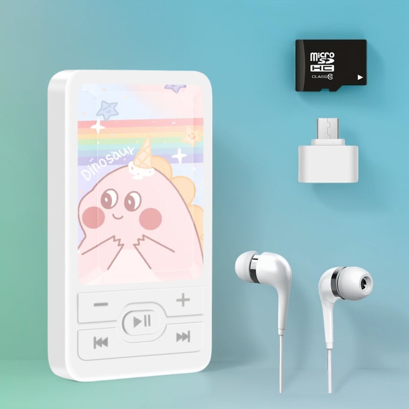 Външен MP3 плейър за студенти, семпъл анимационен спорт, със слот за карта памет, на едро.