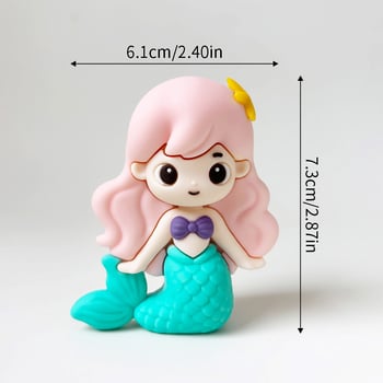 Dekor za tortu sirene, riblji rep u duginim bojama, dvorac od školjki, dodatak za odijevanje koraljne princeze za rođendan