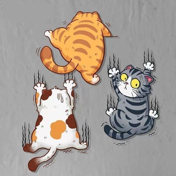 Smiješne i jedinstvene naljepnice za auto s mačkama, naljepnice za auto koje se grebu, naljepnice za futrole koje se grebu, naljepnice za crtane motocikle