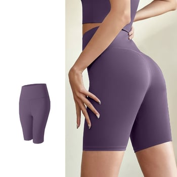 Dámske legíny na jogu Juyitang Peach Butt s vysokým pásom a zdvíhaním bokov, sieťované, s bočnými vreckami