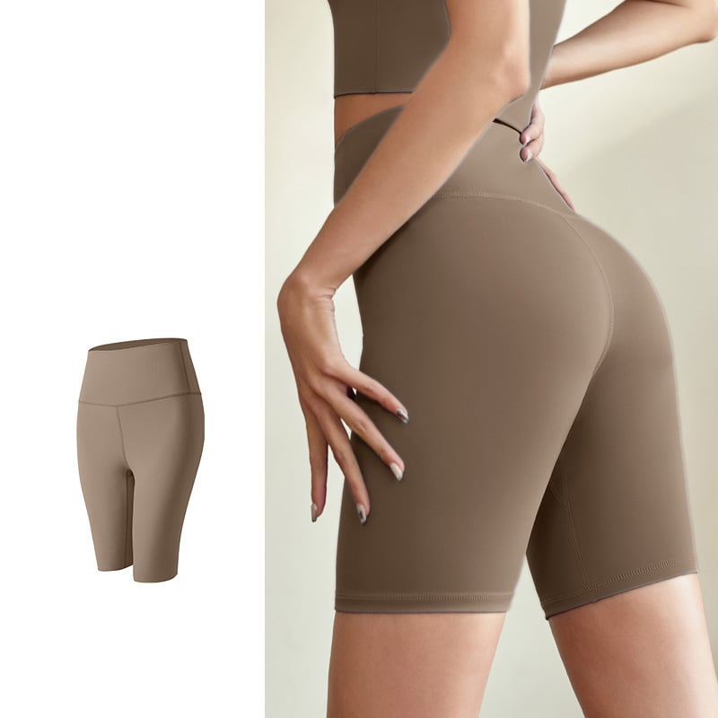 Dámske legíny na jogu Juyitang Peach Butt s vysokým pásom a zdvíhaním bokov, sieťované, s bočnými vreckami