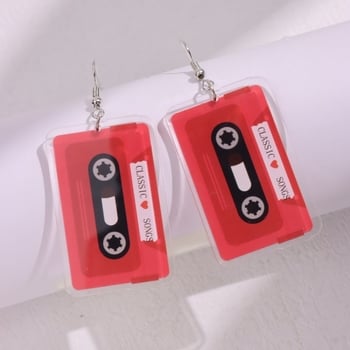 Cercei populari de Ziua Îndrăgostiților în formă de inimă cu design de inimă, săgeată, farfurie și zar pentru comerț electronic transfrontalier - Cercei acrilici