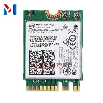 Placă de rețea wireless Gigabit Bluetooth 4.0 dual-band pentru Intel 7265NGW 7265AC 5G.