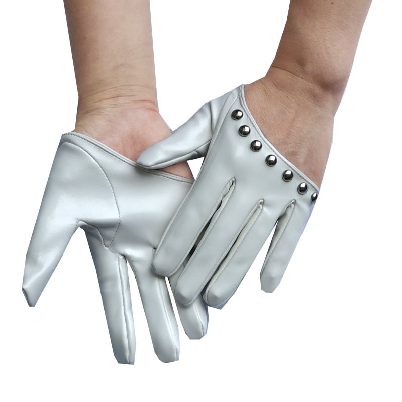 Mănuși pentru performanță în scenă, mănuși scurte cu jumătate de palmă și deget întreg, DS pentru femei, dans stradal punk sexy în club de noapte, eticheta nunții.