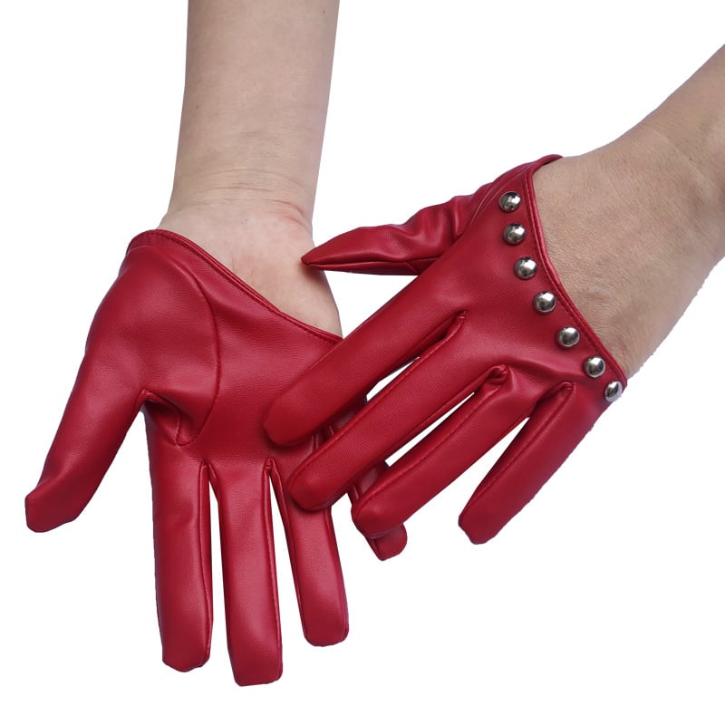 Mănuși pentru performanță în scenă, mănuși scurte cu jumătate de palmă și deget întreg, DS pentru femei, dans stradal punk sexy în club de noapte, eticheta nunții.