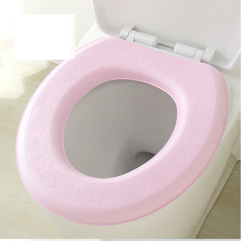 Husă de toaletă impermeabilă din EVA, îngroșată, potrivită pentru toate anotimpurile, husă de toaletă autoadezivă, husă de toaletă de uz casnic.