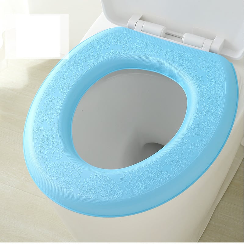 Husă de toaletă impermeabilă din EVA, îngroșată, potrivită pentru toate anotimpurile, husă de toaletă autoadezivă, husă de toaletă de uz casnic.