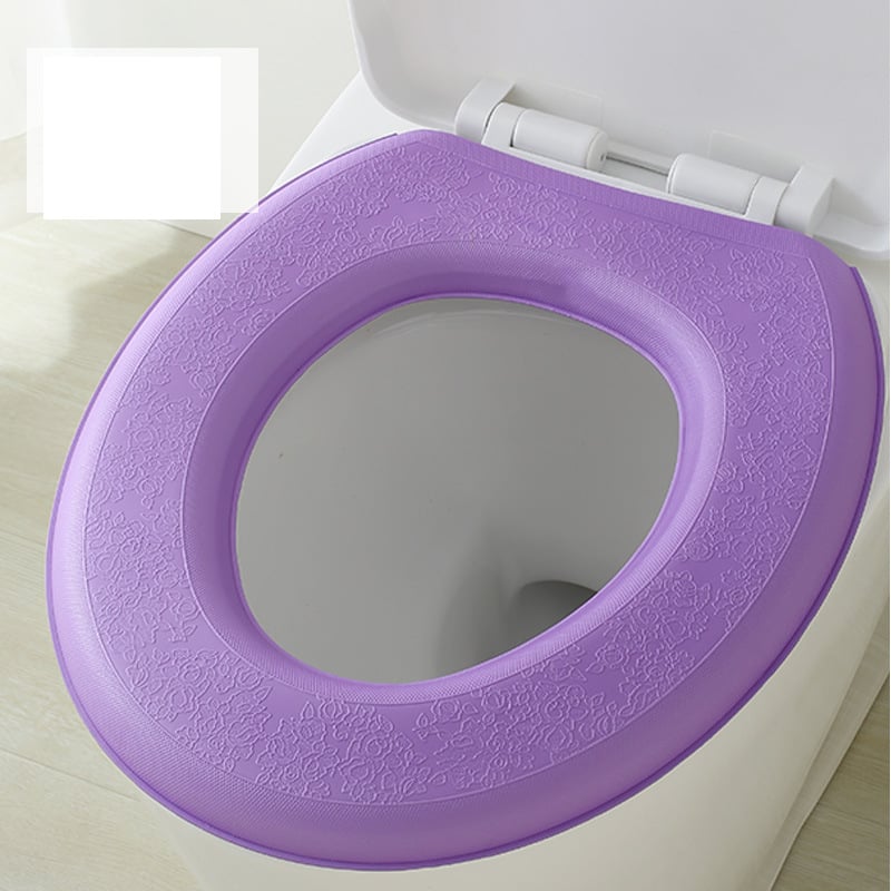 Husă de toaletă impermeabilă din EVA, îngroșată, potrivită pentru toate anotimpurile, husă de toaletă autoadezivă, husă de toaletă de uz casnic.
