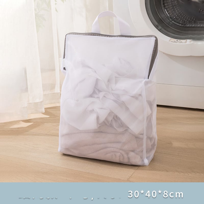 Sac de rufe cu plasă fină îngroșată 75g cu plasă fină și set de pungi cu fermoar gri, pungă cu ochiuri și plasă grosieră și fină