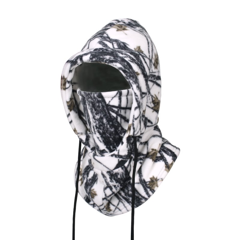 Căciulă caldă de iarnă pentru bărbați, viziere, încălzitor de gât, pălărie din fleece rezistentă la vânt și frig, glugă pentru ciclism și schi