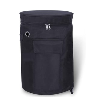 Черна капачка за пропанова бутилка, калъф за пропанова бутилка от плат Оксфорд, защитен калъф за пропанова бутилка, водоустойчива и вентилирана капачка за бутилка.