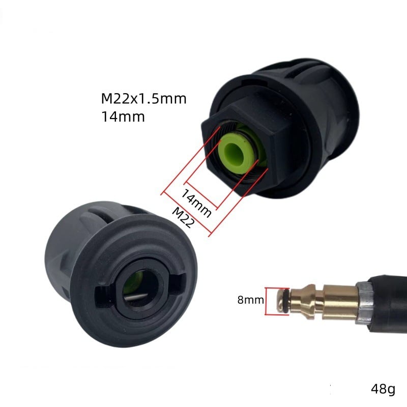 Határokon átnyúló ellátás, Lech Bosch autómosó vízpisztolyhoz, 8/9 mm-es nagynyomású tömlő, univerzális adapter, gyorscsatlakozó