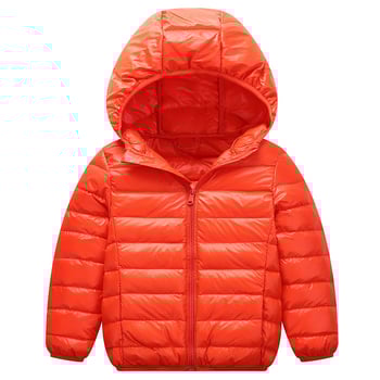 Gyerek pehelykabát pamut béléssel, 2024-es őszi-téli kollekció, könnyű pamuttal bélelt kabát, meleg és vastag mindennapi kabát kapucnival fiúknak és lányoknak.