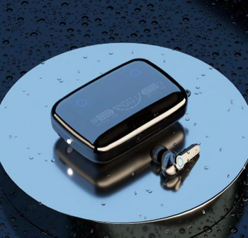 Νέα, προσαρμοσμένα ακουστικά Bluetooth M19, ενδώτια, gaming, αδιάβροχα, ακύρωση θορύβου, έξυπνη ψηφιακή οθόνη, TWS, μεγάλη χωρητικότητα.