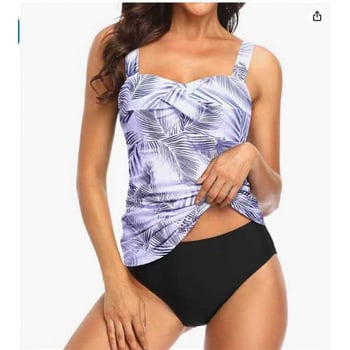 Новият едноцветен бански костюм , дамски секси плисиран слим бикини бански, бански костюм за трансгранична ваканция за жени