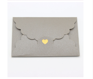 Plicuri mini cu perle, hârtie kraft cu folie aurie, plicuri în formă de inimă, huse pentru ambalarea cardurilor bancare/cardurilor VIP