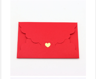 Plicuri mini cu perle, hârtie kraft cu folie aurie, plicuri în formă de inimă, huse pentru ambalarea cardurilor bancare/cardurilor VIP