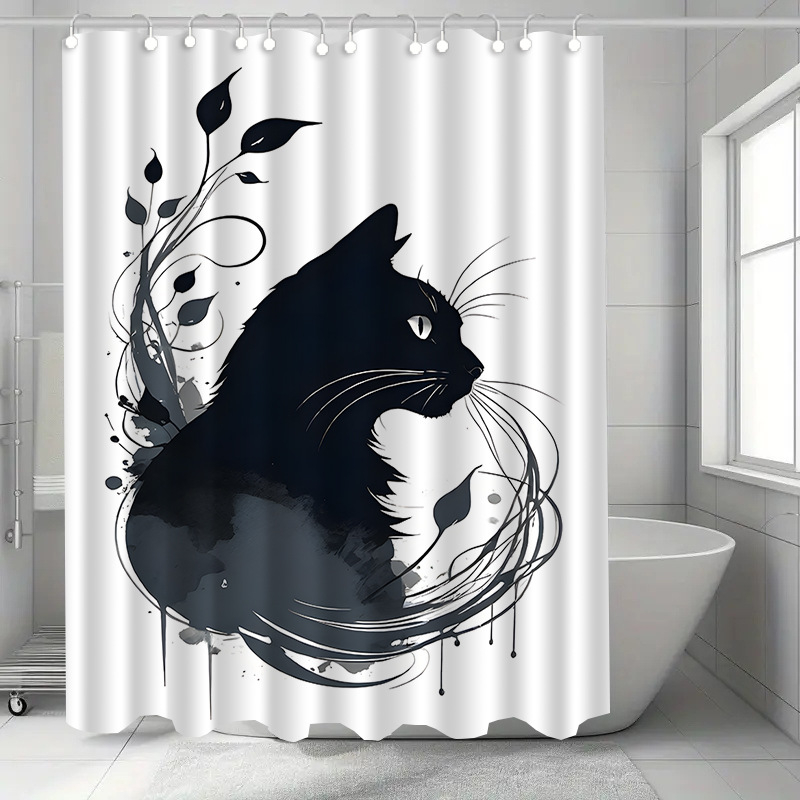 Δημοφιλής διασυνοριακή κουρτίνα ντους, αδιάβροχη, ανθεκτική στη μούχλα, παχιά, κουρτίνα διαχωριστικού μπάνιου, χωρίς τρύπημα, κουρτίνα πόρτας, κουρτίνα παραθύρου