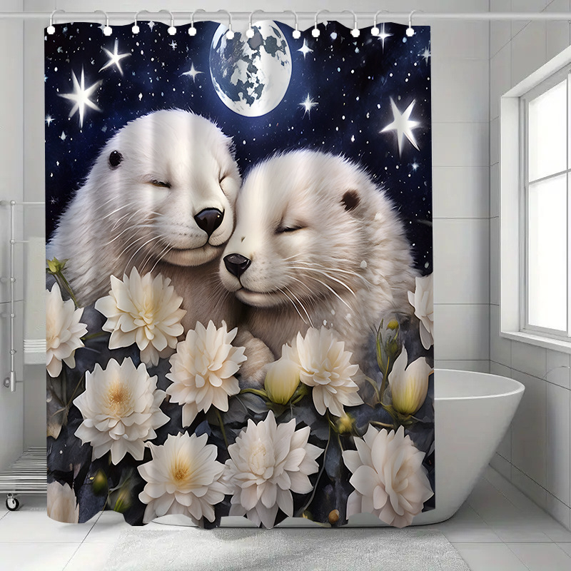 Δημοφιλής διασυνοριακή κουρτίνα ντους, αδιάβροχη, ανθεκτική στη μούχλα, παχιά, κουρτίνα διαχωριστικού μπάνιου, χωρίς τρύπημα, κουρτίνα πόρτας, κουρτίνα παραθύρου