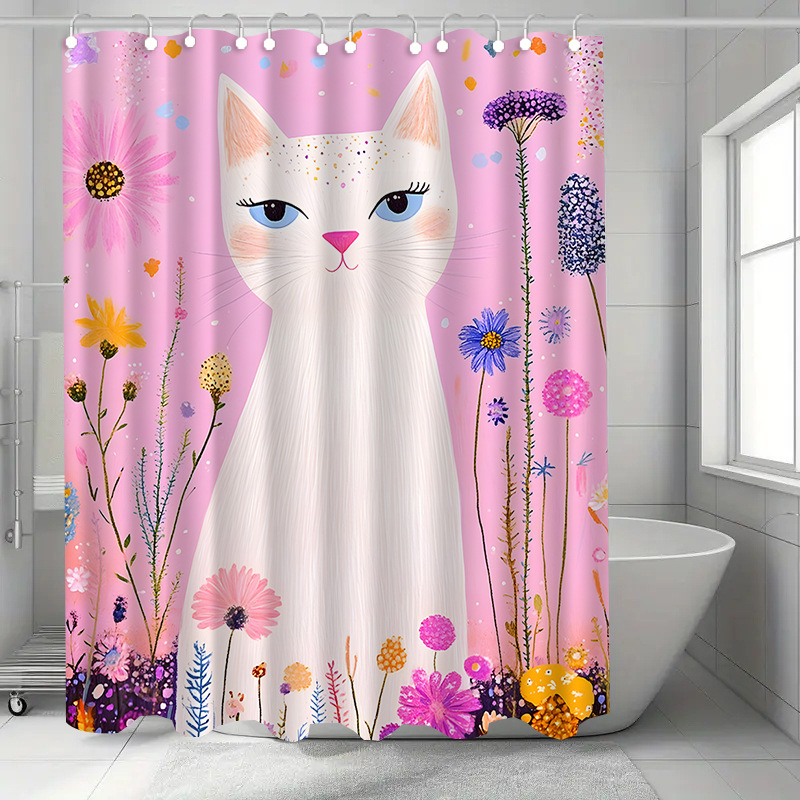 Δημοφιλής διασυνοριακή κουρτίνα ντους, αδιάβροχη, ανθεκτική στη μούχλα, παχιά, κουρτίνα διαχωριστικού μπάνιου, χωρίς τρύπημα, κουρτίνα πόρτας, κουρτίνα παραθύρου