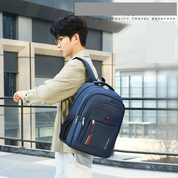 Νέο ανδρικό σακίδιο πλάτης, μεγάλης χωρητικότητας, κατάλληλο για επαγγελματικά ταξίδια, μετακινήσεις και ταξίδια. Πολλές θήκες, σχέδιο με κορδόνια περίσφιξης, τσάντα τρόλεϊ, τσάντα φορητού υπολογιστή.