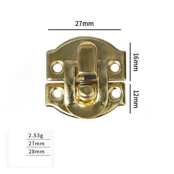 Αξεσουάρ συσκευασίας σε αντίκα στυλ, τριγωνικό κουτί κρασιού σε σχήμα μπλοκ, μεταλλική αγκράφα, εξαρτήματα αποσκευών.