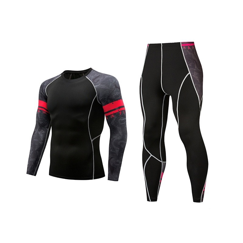 2025 Új Stílusú Hosszú Ujjú Póló, Sportnadrág, Gyorsan Száradó Futónadrág, Labdarúgáshoz, Kültéri Fitnesz Szett Nyomattal