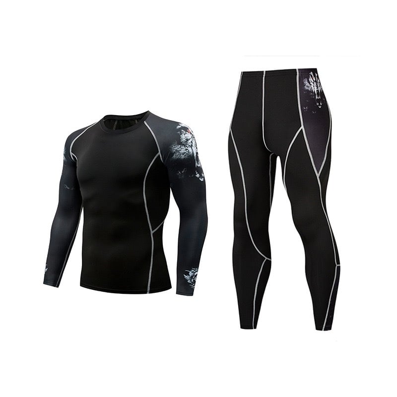 2025 Új Stílusú Hosszú Ujjú Póló, Sportnadrág, Gyorsan Száradó Futónadrág, Labdarúgáshoz, Kültéri Fitnesz Szett Nyomattal