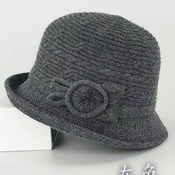 Căciulă tricotată de toamnă și iarnă pentru comerț exterior, cu boruri rulate, pălărie de pescar la modă în stil coreean, pălărie elegantă pentru femei, pălărie de soare în stil britanic