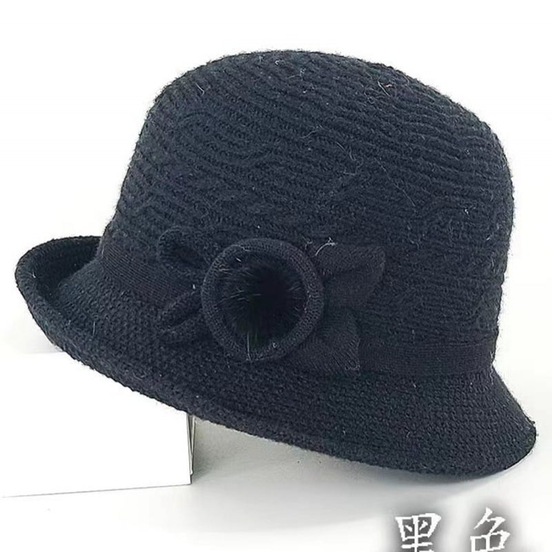 Căciulă tricotată de toamnă și iarnă pentru comerț exterior, cu boruri rulate, pălărie de pescar la modă în stil coreean, pălărie elegantă pentru femei, pălărie de soare în stil britanic