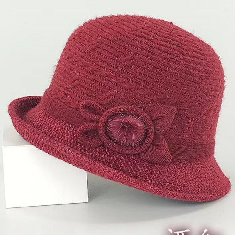 Căciulă tricotată de toamnă și iarnă pentru comerț exterior, cu boruri rulate, pălărie de pescar la modă în stil coreean, pălărie elegantă pentru femei, pălărie de soare în stil britanic