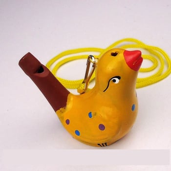 Керамична свирка за птици, носталгична водна птица, звук от керамична свирка за птици, украса за свирка в живописна местност, играчка, подарък.