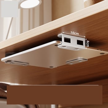 Търговия на едро с трансгранична скоба за съхранение на лаптоп под бюро, невидима метална скоба за съхранение на лаптоп