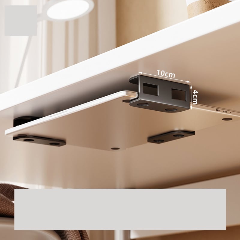 Търговия на едро с трансгранична скоба за съхранение на лаптоп под бюро, невидима метална скоба за съхранение на лаптоп