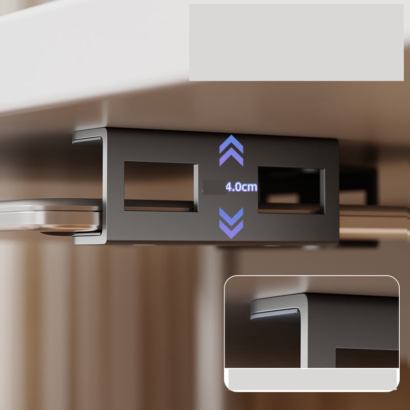 Търговия на едро с трансгранична скоба за съхранение на лаптоп под бюро, невидима метална скоба за съхранение на лаптоп