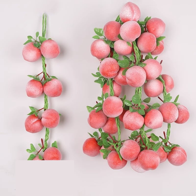 Frigărui de legume și fructe simulate pentru montare pe perete, recuzită de agățat cu chili și porumb, decorațiuni cu legume artificiale, pandantive, ornamente