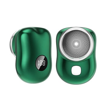 Noul aparat de ras electric mini Yuanshi cu afișaj digital, lavabil, reîncărcabil, portabil pentru călătorii și utilizare în mașină, aparat de ras pentru bărbați