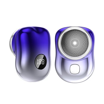 Noul aparat de ras electric mini Yuanshi cu afișaj digital, lavabil, reîncărcabil, portabil pentru călătorii și utilizare în mașină, aparat de ras pentru bărbați