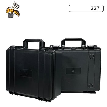 Μικρή φορητή θήκη εργαλείων και εξοπλισμού, προστατευτική θήκη, πλαστικό κουτί εργαλείων ανθεκτικό στους κραδασμούς και την υγρασία, θήκη εξαρτημάτων, για εξωτερική χρήση.