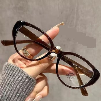 Висококачествена, стилна ретро рамка за очила тип „котешко око“ за четене, защита от радиация, умора и изтънчен външен вид за хора на средна и по-възрастни хора.