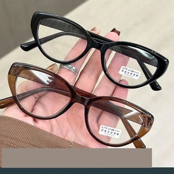 Висококачествена, стилна ретро рамка за очила тип „котешко око“ за четене, защита от радиация, умора и изтънчен външен вид за хора на средна и по-възрастни хора.