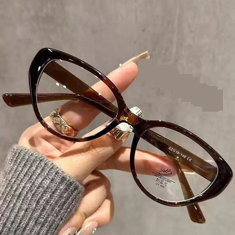 Висококачествена, стилна ретро рамка за очила тип „котешко око“ за четене, защита от радиация, умора и изтънчен външен вид за хора на средна и по-възрастни хора.