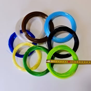 Найлоново влакно за морски риболов, риболов на скали, групер, калмари, основно влакно, повод, супер здраво влакно за опън, 50 метра.