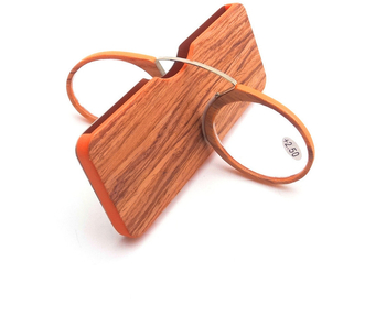 Миниатюрни очила за четене без рамки с клипс за възрастни хора - преносими, с форма на карта, лесни за употреба, модерни