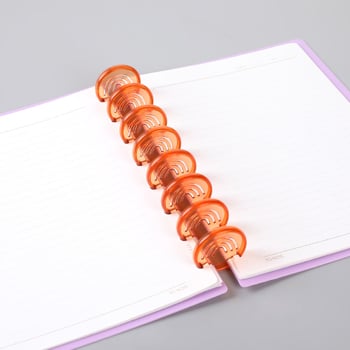 35 мм 10pcs нова пластмасова щипка тип „гъба“ с дъга за тетрадки и албуми, може да се обръща на 360 градуса