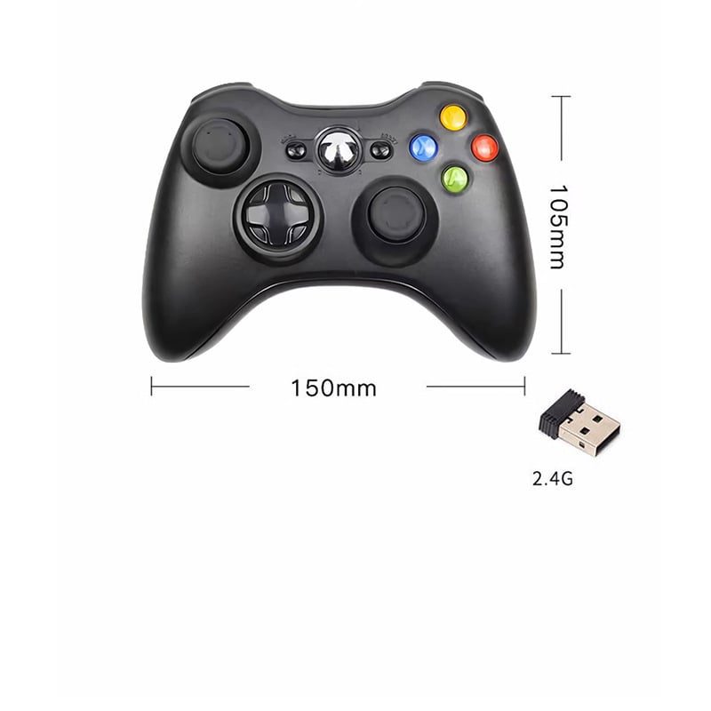 Персонализиран безжичен геймпад за Xbox 360 2.4G, съвместим с PC/TV игрови конзоли.