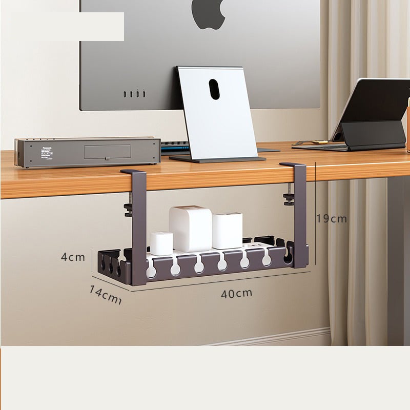 Οργανωτής καλωδίων κάτω από το γραφείο, βάση διαχείρισης καλωδίων γραφείου, οργανωτής καλωδίου ρεύματος, κουτί αποθήκευσης, εργαλείο διαχείρισης καλωδίων, οργανωτής καλωδίων χωρίς τρύπημα