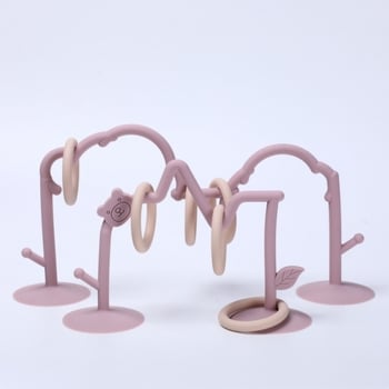 Αναβαθμισμένο εκπαιδευτικό παιχνίδι οδοντοφυΐας για μωρά με χάντρες σιλικόνης, παιδική βεντούζα μάσησης και πρώιμης εκπαίδευσης, επιτραπέζιο παιχνίδι