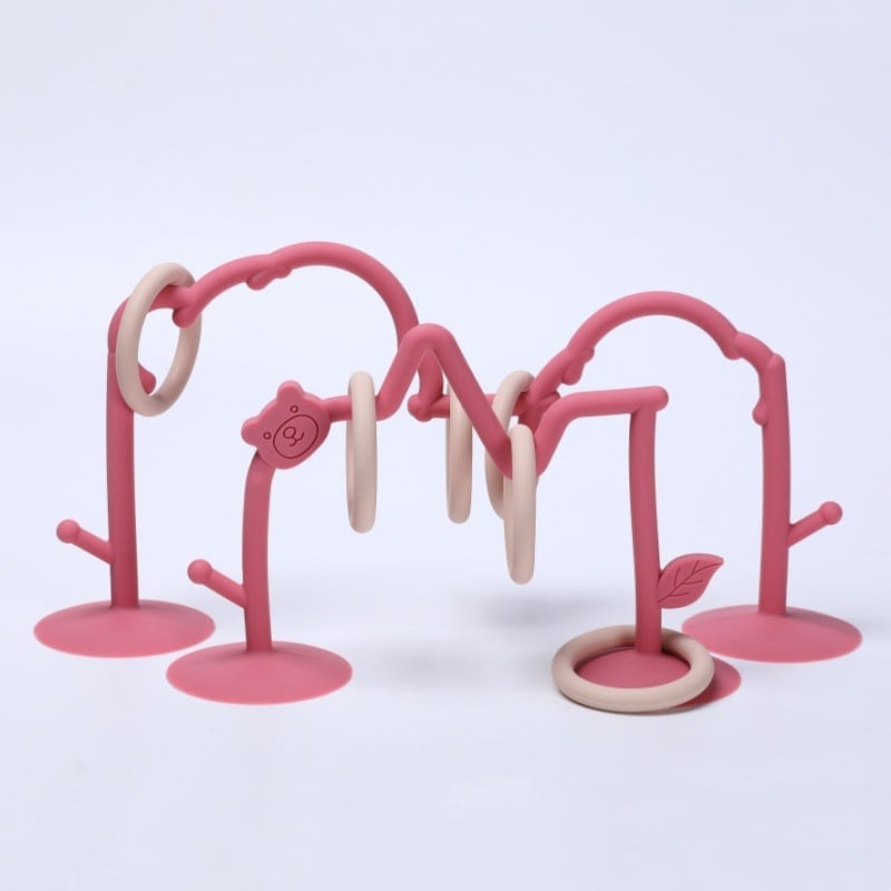 Αναβαθμισμένο εκπαιδευτικό παιχνίδι οδοντοφυΐας για μωρά με χάντρες σιλικόνης, παιδική βεντούζα μάσησης και πρώιμης εκπαίδευσης, επιτραπέζιο παιχνίδι